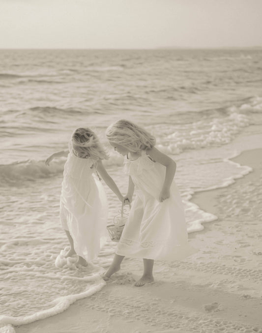Best Friends Collecting Shells