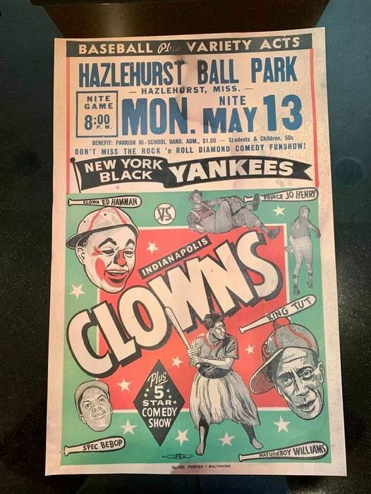 Negro League Baseball Game Poster